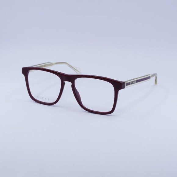 🕶️ New Gucci GG0561O 003 Eyeglasses - Burgundy Frame 54mm - Picture 1 of 11